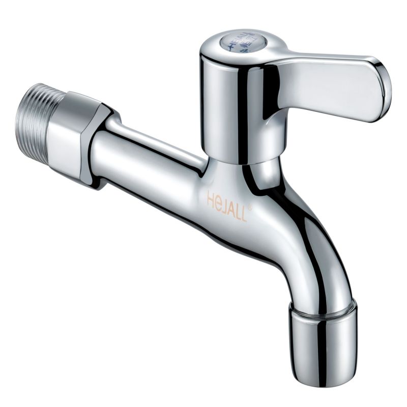 Long Neck Brass Chrome Plating Wash Machine Faucet